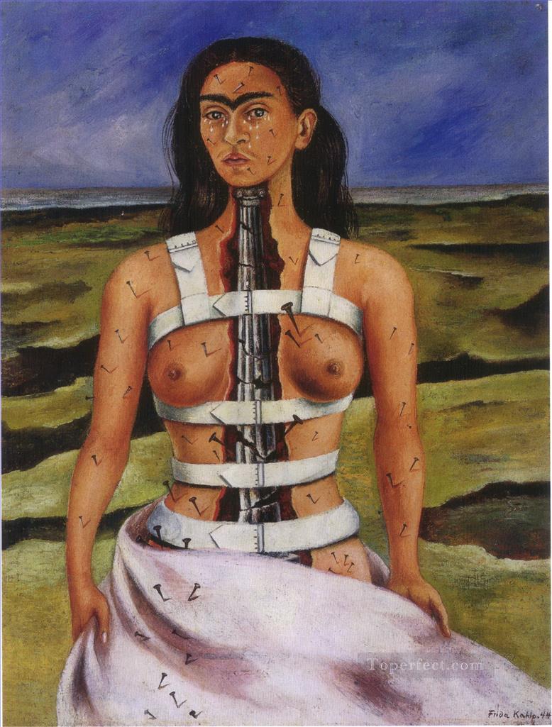 The Broken Column feminism Frida Kahlo Oil Paintings